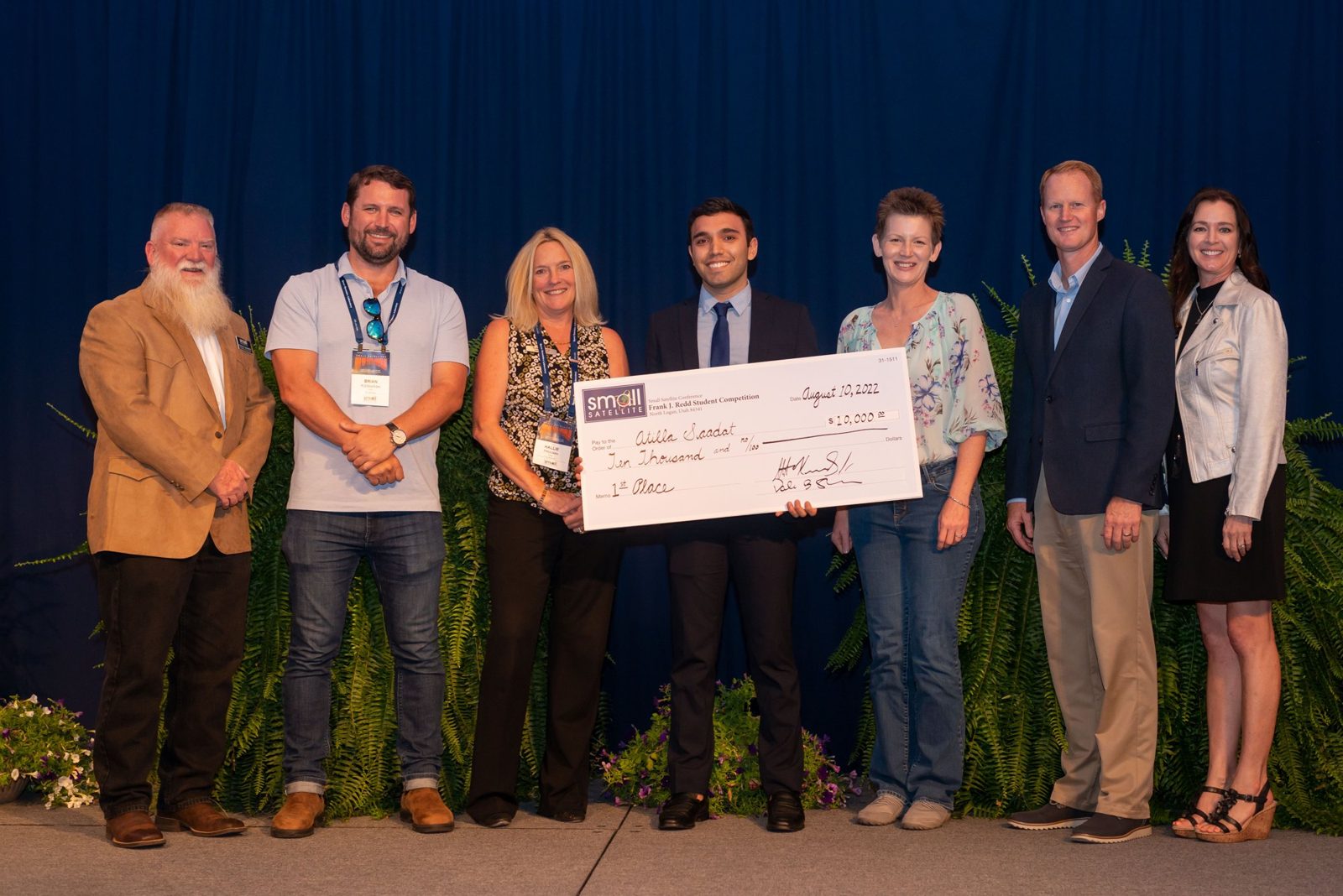 1st place, Frank J. Redd Student Competition, Small Satellite Conference 2022